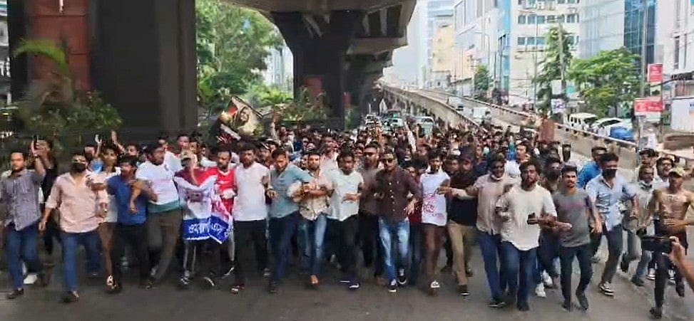 ঘন ঘন ছাত্রলীগের মিছিলে তটস্থ ২৪-এর জুলাইযোদ্ধারা