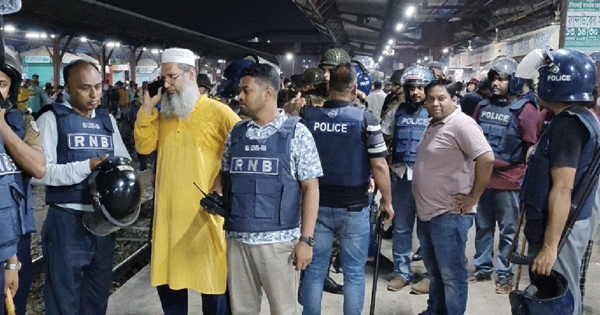 ৬ ঘণ্টা পর ভৈরব রেলস্টেশনের সংঘর্ষ নিয়ন্ত্রণে, ট্রেন চলাচল স্বাভাবিক